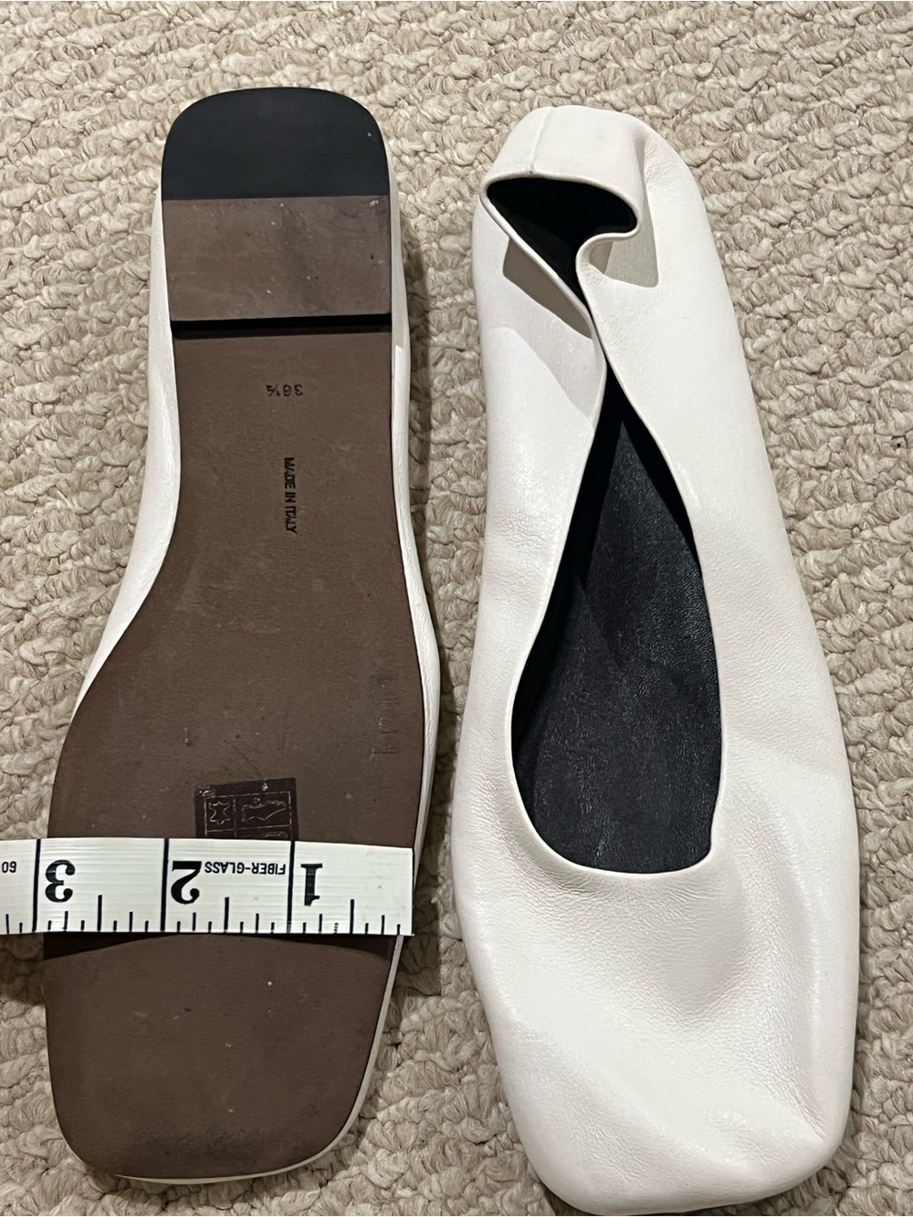 The Row Lambskin Leather Ballerina Flats - Picture 7 of 7
